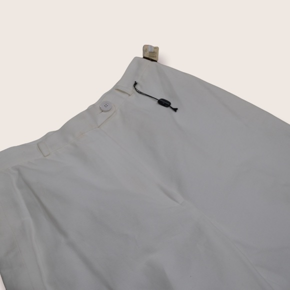 Tahari Wide Leg Suit Pants in White / Cream NWT - Picture 2 of 5